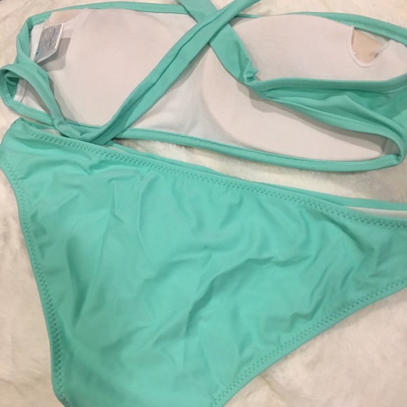 Mint green sequin bikini - Picture 2 of 3